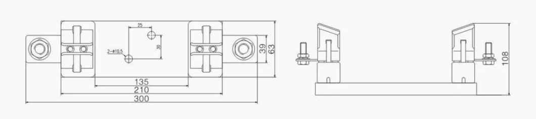 Nh Series XL 1500V DC Solar PV Fuse Base 160A 200A 250A 315A Solar Power Photovatic Fuse Holder