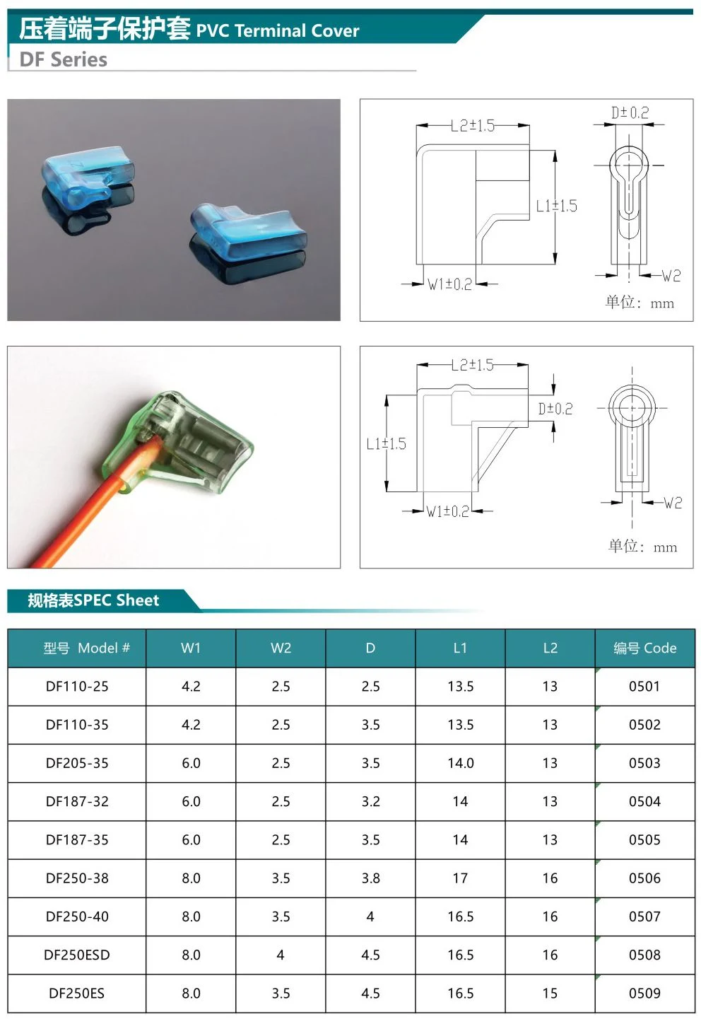 PVC Fuse Cover 6.3mm Female Connector Insulator Cover Sleeve for Spade Terminal