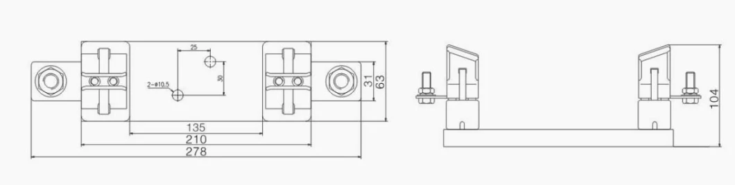 Nh Series XL 1500V DC Solar PV Fuse Base 160A 200A 250A 315A Solar Power Photovatic Fuse Holder